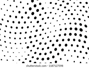 Abstract halftone wave dotted background. Halftone twisted grunge pattern, dot, circle.  Vector modern optical halftone pop art texture for poster, business card, cover, label mock-up, sticker layout
