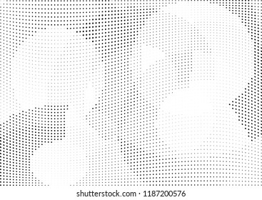 Abstract halftone wave dotted background. Halftone twisted grunge pattern, dot, circle.  Vector modern optical halftone pop art texture for poster, business card, cover, label mock-up, sticker layout