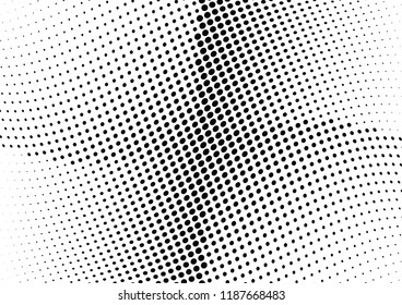 Abstract halftone wave dotted background. Halftone twisted grunge pattern, dot, circle.  Vector modern optical halftone pop art texture for poster, business card, cover, label mock-up, sticker layout