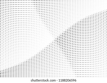 Abstract halftone wave dotted background. Halftone twisted grunge pattern, dot, circle.  Vector modern optical halftone pop art texture for poster, business card, cover, label mock-up, sticker layout