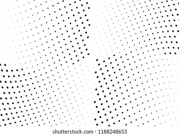 Abstract halftone wave dotted background. Halftone twisted grunge pattern, dot, circle.  Vector modern optical halftone pop art texture for poster, business card, cover, label mock-up, sticker layout