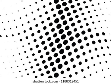 Abstract halftone wave dotted background. Halftone twisted grunge pattern, dot, circle.  Vector modern optical halftone pop art texture for poster, business card, cover, label mock-up, sticker layout