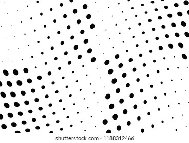 Abstract halftone wave dotted background. Halftone twisted grunge pattern, dot, circle.  Vector modern optical halftone pop art texture for poster, business card, cover, label mock-up, sticker layout