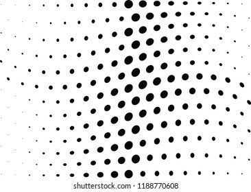 Abstract halftone wave dotted background. Halftone twisted grunge pattern, dot, circle.  Vector modern optical halftone pop art texture for poster, business card, cover, label mock-up, sticker layout