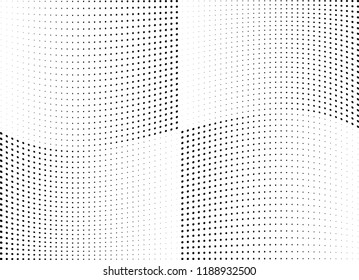 Abstract halftone wave dotted background. Halftone twisted grunge pattern, dot, circle.  Vector modern optical halftone pop art texture for poster, business card, cover, label mock-up, sticker layout