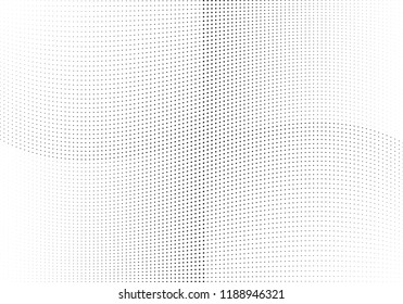 Abstract halftone wave dotted background. Halftone twisted grunge pattern, dot, circle.  Vector modern optical halftone pop art texture for poster, business card, cover, label mock-up, sticker layout