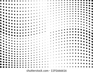 Abstract halftone wave dotted background. Halftone twisted grunge pattern, dot, circle.  Vector modern optical halftone pop art texture for poster, business card, cover, label mock-up, sticker layout