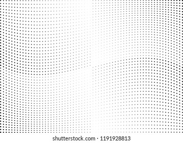 Abstract halftone wave dotted background. Halftone twisted grunge pattern, dot, circle.  Vector modern optical halftone pop art texture for poster, business card, cover, label mock-up, sticker layout