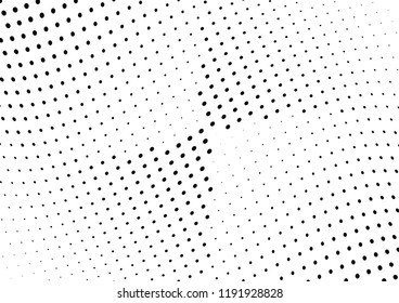 Abstract halftone wave dotted background. Halftone twisted grunge pattern, dot, circle.  Vector modern optical halftone pop art texture for poster, business card, cover, label mock-up, sticker layout