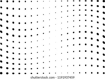 Abstract halftone wave dotted background. Halftone twisted grunge pattern, dot, circle.  Vector modern optical halftone pop art texture for poster, business card, cover, label mock-up, sticker layout