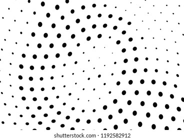 Abstract halftone wave dotted background. Halftone twisted grunge pattern, dot, circle.  Vector modern optical halftone pop art texture for poster, business card, cover, label mock-up, sticker layout