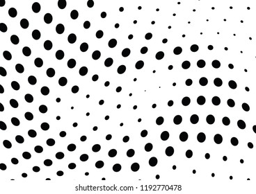 Abstract halftone wave dotted background. Halftone twisted grunge pattern, dot, circle.  Vector modern optical halftone pop art texture for poster, business card, cover, label mock-up, sticker layout