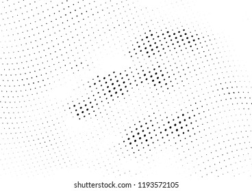 Abstract halftone wave dotted background. Halftone twisted grunge pattern, dot, circle.  Vector modern optical halftone pop art texture for poster, business card, cover, label mock-up, sticker layout