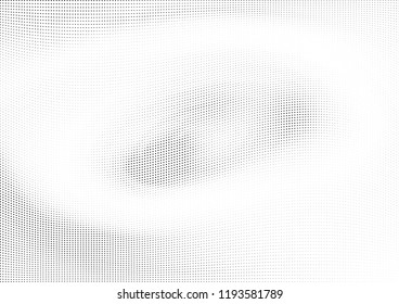 Abstract halftone wave dotted background. Halftone twisted grunge pattern, dot, circle.  Vector modern optical halftone pop art texture for poster, business card, cover, label mock-up, sticker layout