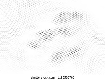 Abstract halftone wave dotted background. Halftone twisted grunge pattern, dot, circle.  Vector modern optical halftone pop art texture for poster, business card, cover, label mock-up, sticker layout
