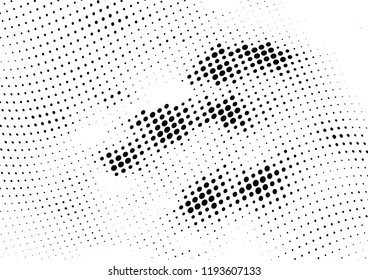 Abstract halftone wave dotted background. Halftone twisted grunge pattern, dot, circle.  Vector modern optical halftone pop art texture for poster, business card, cover, label mock-up, sticker layout