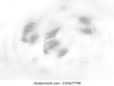 Abstract halftone wave dotted background. Halftone twisted grunge pattern, dot, circle.  Vector modern optical halftone pop art texture for poster, business card, cover, label mock-up, sticker layout