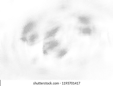 Abstract halftone wave dotted background. Halftone twisted grunge pattern, dot, circle.  Vector modern optical halftone pop art texture for poster, business card, cover, label mock-up, sticker layout