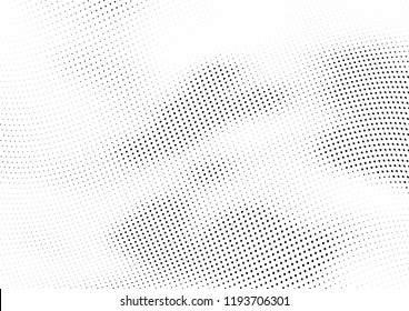 Abstract halftone wave dotted background. Halftone twisted grunge pattern, dot, circle.  Vector modern optical halftone pop art texture for poster, business card, cover, label mock-up, sticker layout