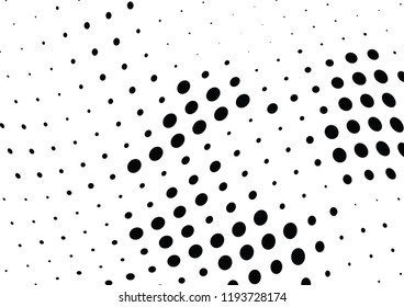Abstract halftone wave dotted background. Halftone twisted grunge pattern, dot, circle.  Vector modern optical halftone pop art texture for poster, business card, cover, label mock-up, sticker layout