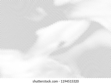 Abstract halftone wave dotted background. Halftone twisted grunge pattern, dot, circle.  Vector modern optical halftone pop art texture for poster, business card, cover, label mock-up, sticker layout