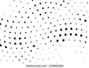 Abstract halftone wave dotted background. Halftone twisted grunge pattern, dot, circle.  Vector modern optical halftone pop art texture for poster, business card, cover, label mock-up, sticker layout