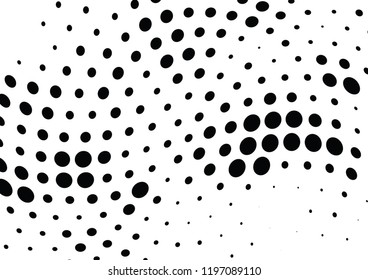 Abstract halftone wave dotted background. Halftone twisted grunge pattern, dot, circle.  Vector modern optical halftone pop art texture for poster, business card, cover, label mock-up, sticker layout