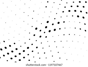 Abstract halftone wave dotted background. Halftone twisted grunge pattern, dot, circle.  Vector modern optical halftone pop art texture for poster, business card, cover, label mock-up, sticker layout