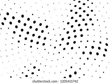 Abstract halftone wave dotted background. Halftone twisted grunge pattern, dot, circle.  Vector modern optical halftone pop art texture for poster, business card, cover, label mock-up, sticker layout