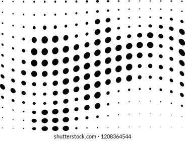 Abstract halftone wave dotted background. Halftone twisted grunge pattern, dot, circle.  Vector modern optical halftone pop art texture for poster, business card, cover, label mock-up, sticker layout