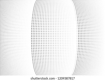 Abstract halftone wave dotted background. Halftone twisted grunge pattern, dot, circle.  Vector modern optical halftone pop art texture for poster, business card, cover, label mock-up, sticker layout