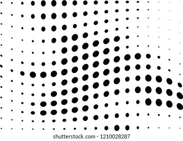 Abstract halftone wave dotted background. Halftone twisted grunge pattern, dot, circle.  Vector modern optical halftone pop art texture for poster, business card, cover, label mock-up, sticker layout
