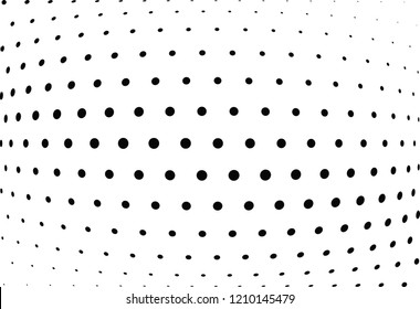 Abstract halftone wave dotted background. Halftone twisted grunge pattern, dot, circle.  Vector modern optical halftone pop art texture for poster, business card, cover, label mock-up, sticker layout