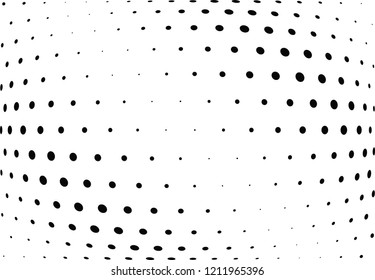 Abstract halftone wave dotted background. Halftone twisted grunge pattern, dot, circle.  Vector modern optical halftone pop art texture for poster, business card, cover, label mock-up, sticker layout