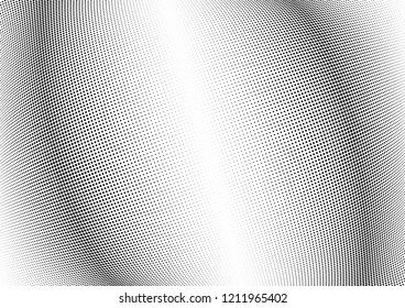 Abstract halftone wave dotted background. Halftone twisted grunge pattern, dot, circle.  Vector modern optical halftone pop art texture for poster, business card, cover, label mock-up, sticker layout