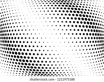 Abstract halftone wave dotted background. Halftone twisted grunge pattern, dot, circle.  Vector modern optical halftone pop art texture for poster, business card, cover, label mock-up, sticker layout