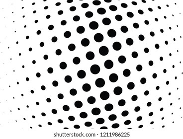 Abstract halftone wave dotted background. Halftone twisted grunge pattern, dot, circle.  Vector modern optical halftone pop art texture for poster, business card, cover, label mock-up, sticker layout