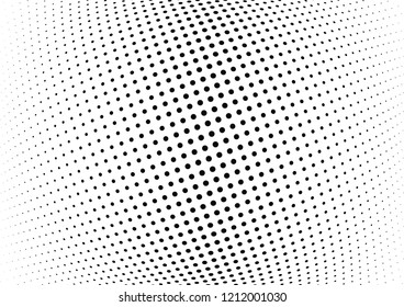 Abstract halftone wave dotted background. Halftone twisted grunge pattern, dot, circle.  Vector modern optical halftone pop art texture for poster, business card, cover, label mock-up, sticker layout