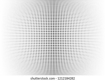 Abstract halftone wave dotted background. Halftone twisted grunge pattern, dot, circle.  Vector modern optical halftone pop art texture for poster, business card, cover, label mock-up, sticker layout