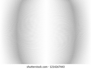 Abstract halftone wave dotted background. Halftone twisted grunge pattern, dot, circle.  Vector modern optical halftone pop art texture for poster, business card, cover, label mock-up, sticker layout