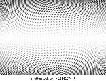 Abstract halftone wave dotted background. Halftone twisted grunge pattern, dot, circle.  Vector modern optical halftone pop art texture for poster, business card, cover, label mock-up, sticker layout