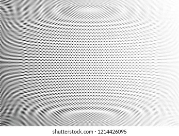 Abstract halftone wave dotted background. Halftone twisted grunge pattern, dot, circle.  Vector modern optical halftone pop art texture for poster, business card, cover, label mock-up, sticker layout