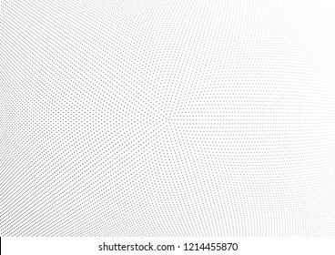 Abstract halftone wave dotted background. Halftone twisted grunge pattern, dot, circle.  Vector modern optical halftone pop art texture for poster, business card, cover, label mock-up, sticker layout