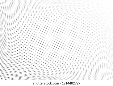 Abstract halftone wave dotted background. Halftone twisted grunge pattern, dot, circle.  Vector modern optical halftone pop art texture for poster, business card, cover, label mock-up, sticker layout