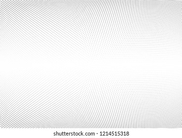 Abstract halftone wave dotted background. Halftone twisted grunge pattern, dot, circle.  Vector modern optical halftone pop art texture for poster, business card, cover, label mock-up, sticker layout