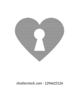 Abstract halftone wave dotted background