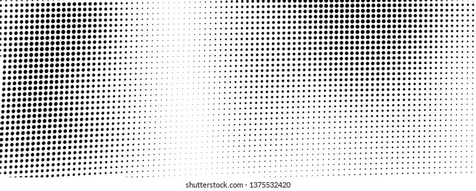 Abstract halftone wave dotted background