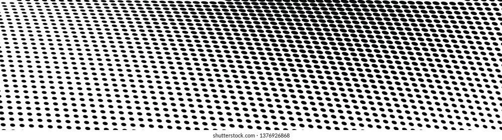 Abstract halftone wave dotted background