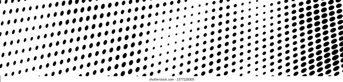 Abstract halftone wave dotted background
