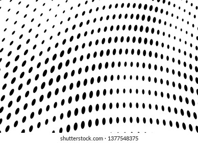 Abstract halftone wave dotted background